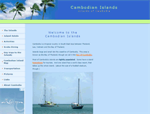 Tablet Screenshot of cambodian-islands.com